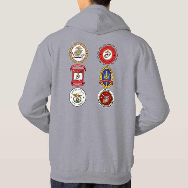 MCU ALL SCHOOLS Kapuzenpullover - Herren Hoodie (Rückseite)