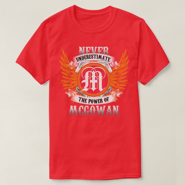 Mcwan Name Shirt Unterschätzen Sie nie den Power O (Design vorne)