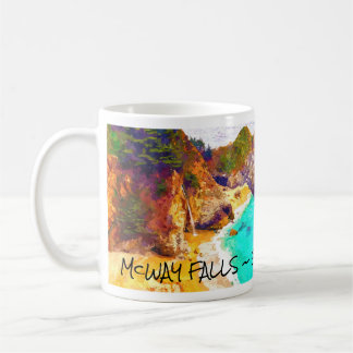 McWAY FALLS ~ BIG SUR CA Mug Kaffeetasse