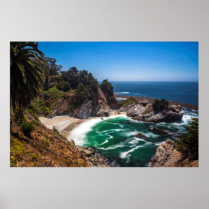 Mcway Falls im Julia-Pfeiffer-Burns-State-Park Poster