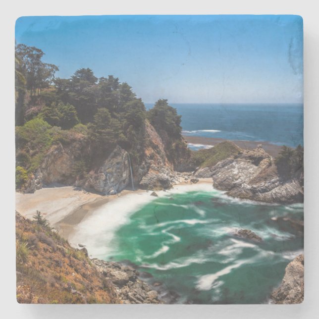 Mcway Falls in Julia Pfeiffer Burns Staat Park Steinuntersetzer (Vorderseite)