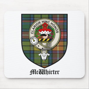 McWhirter Clan-Wappen-AbzeichenTartan Mousepad