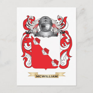 McWilliam Coat of Arms (Familienwappen) Postkarte