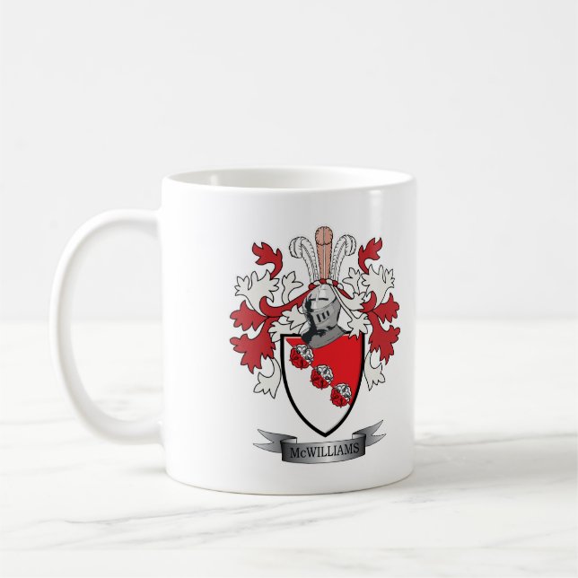 McWilliams Familienwappen-Wappen Tasse (Links)