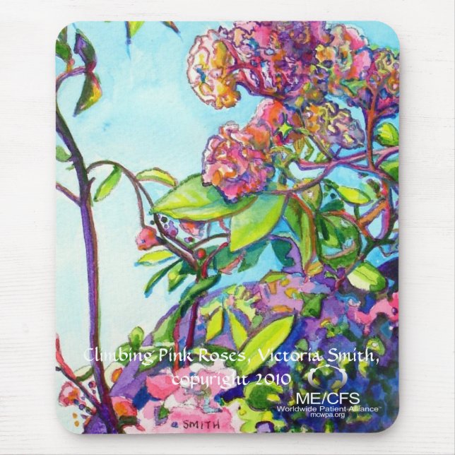 MCWPA, das rosa Rosen Mousepad klettert (Vorne)