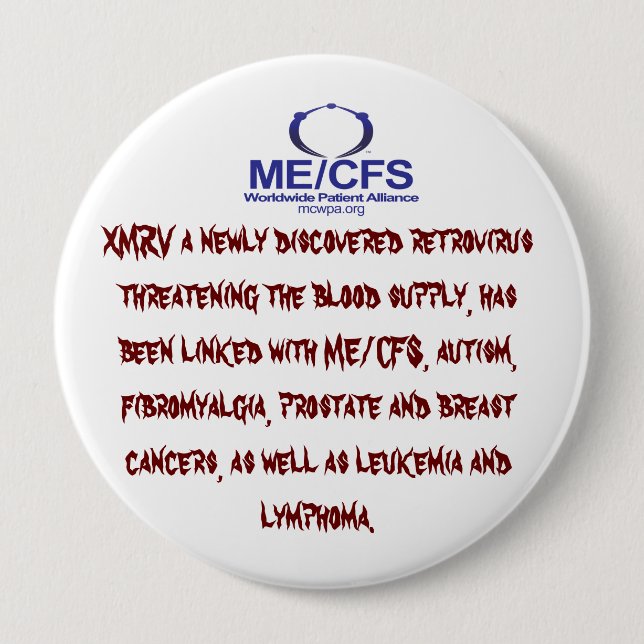 MCWPA Retrovirus-Knopf Button (Vorderseite)