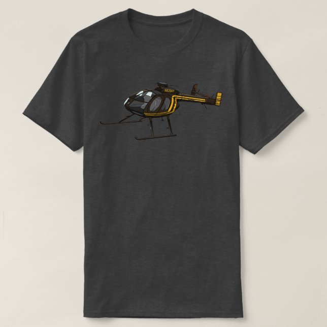 MD 500 Notar Helicopter N520KY T-Shirt (Design vorne)
