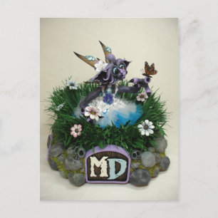 MD Alina Butterfly Dragon Postcard Postkarte