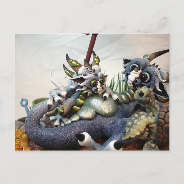 MD Beach Dragons (Closeup) Postkarte (Vorderseite)