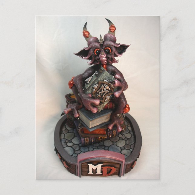 MD Black Cherry Dragon Postcard Postkarte (Vorderseite)