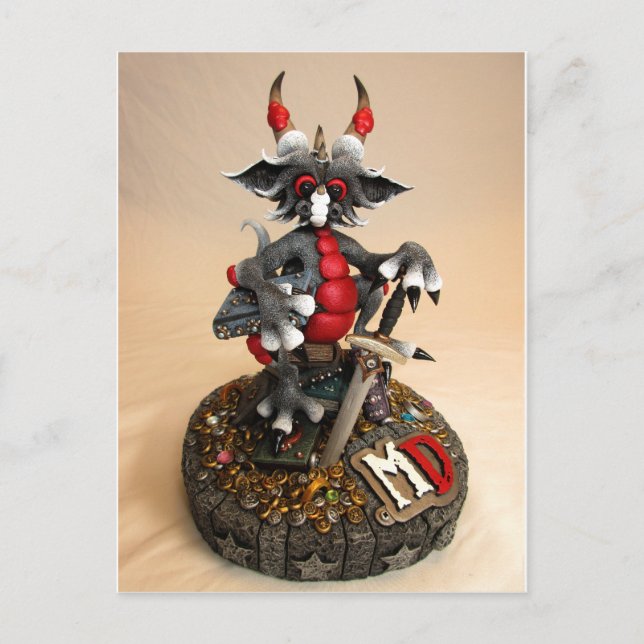 MD Black Dragon Postcard Postkarte (Vorderseite)