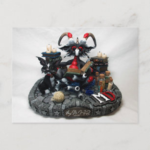 MD Black Pop Dragon Postkarte