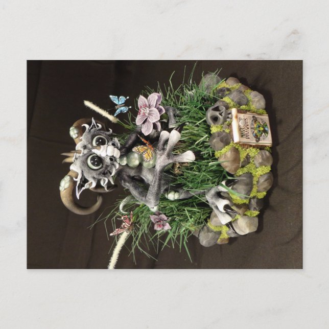 MD Blue Butterfats Dragon Postcard Postkarte (Vorderseite)