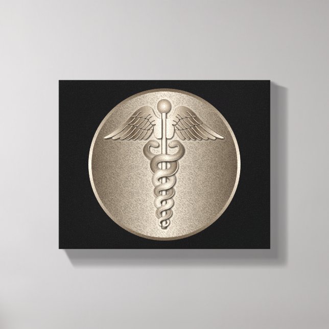 MD Caduceus Leinwanddruck (Vorderseite)