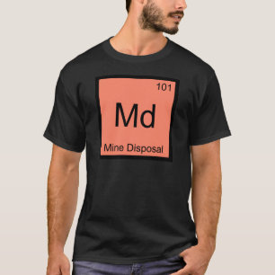 Md - Chemie-Element-Symbol für Minenentsorgung Tee