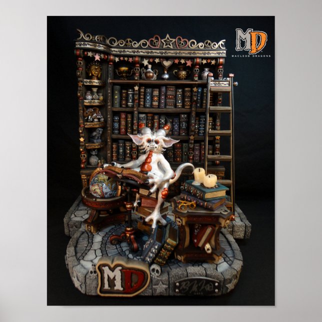 MD Library Dragon 11" x 14" Mini Poster (Vorne)