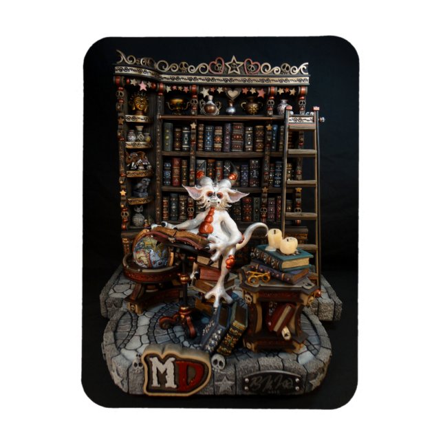 MD Library Dragon 3" x 4" Foto Magnet (Vertikal)