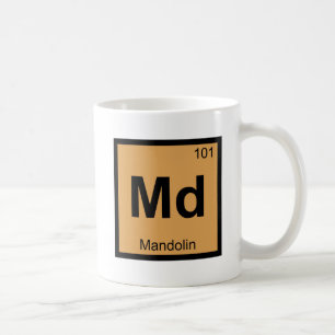 Md - Mandolinen Chemie Periodensystem Symbol Tasse