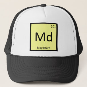 Md. Mayostard Mayonnaise Mustard Chemistry Symbol Truckerkappe