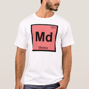 Md - Medea Griechisches Chemie Periodensystem Symb T-Shirt