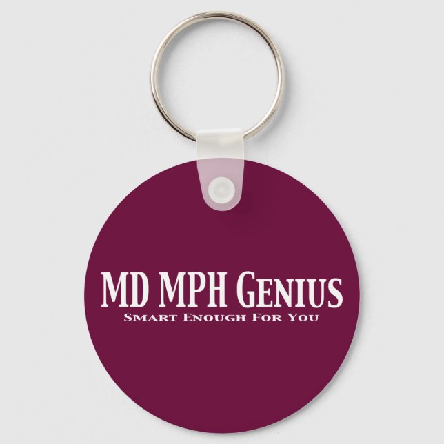 MD MPH Genius Geschenke Schlüsselanhänger (Vorderseite)