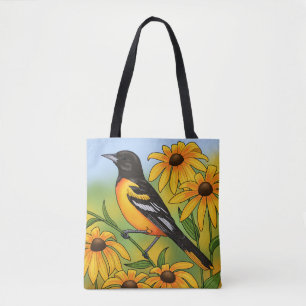 MD Staat Bird Oriole & Black-mit Augen Susan Blume