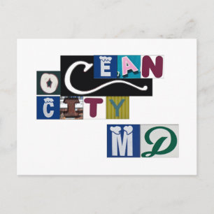 MD-Zeichen von Ocean City Postkarte