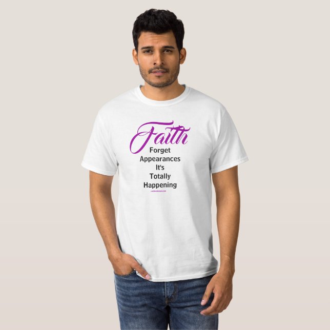 MDILLONDESIGNS.COM präsentiert #FAITH T-Shirt (Vorne ganz)
