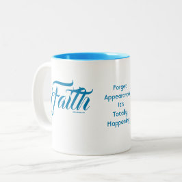 MDILLONDESIGNS.COM präsentiert #FAITH Zweifarbige Tasse