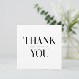 Mdoern Typografie Bold Dankeschön Karte