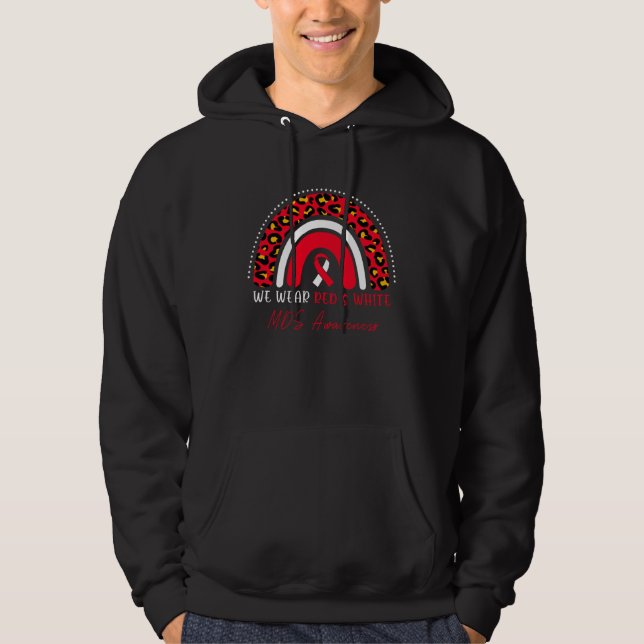 MDS Awareness Myelodysplastic Syndrome Leopard Rai Hoodie (Vorderseite)