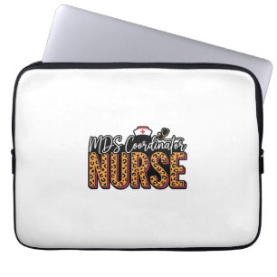 MDS-Koordinatorin Krankenschwester Vintage-Leopard Laptopschutzhülle