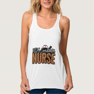 MDS-Koordinatorin Krankenschwester Vintage-Leopard Tank Top