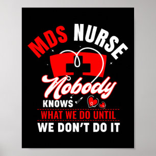 Mds Nurse Funny Mds Krankenpflege Mds Krankenpfleg Poster