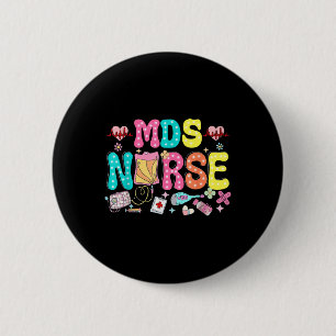 Mds Nurse Heart Valentinstag Medizinische Krankenp Button