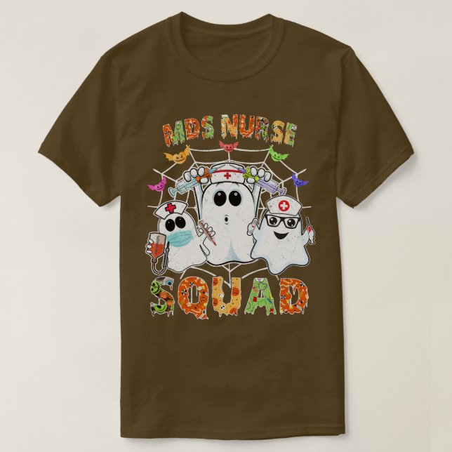MDS Nurse Squad Boo Halloween Matching TShirt retr (Design vorne)