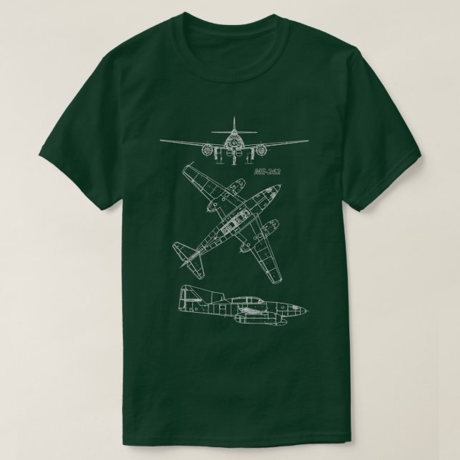 ME262 Concept Blueprints  T-Shirt (Design vorne)