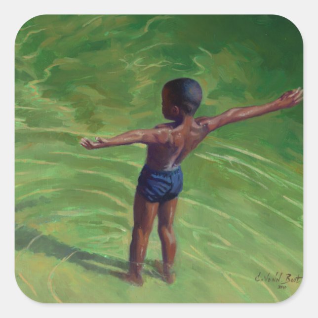 Me 2011 quadratischer aufkleber (Vorderseite)