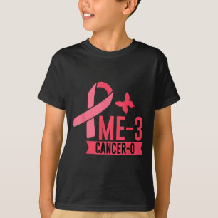Me 3 Cancer 0 Survivor Inspiration Reise - T-Shirt