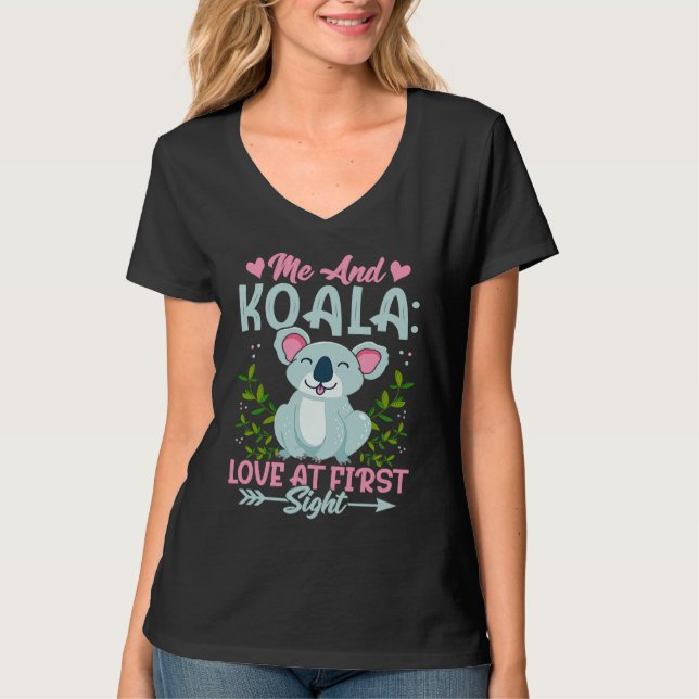 Me And Koala Love At First Sight T-Shirt (Vorderseite)