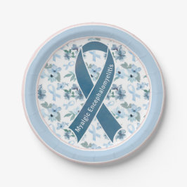 ME/CFS Awareness Ribbon Blue Sunday Pappteller