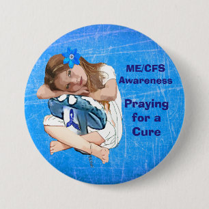 ME/CFS Bewusstsein "Mädchen der Hoffnung " Button