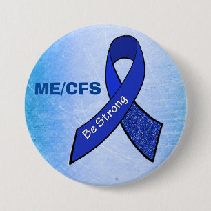 ME/CFS "ist starkes" blaues Bewusstseins-Band Button