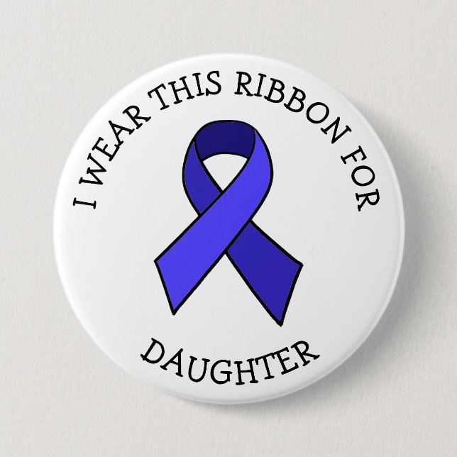 ME/CFS Syndrome Awareness Ribbon Button (Vorderseite)