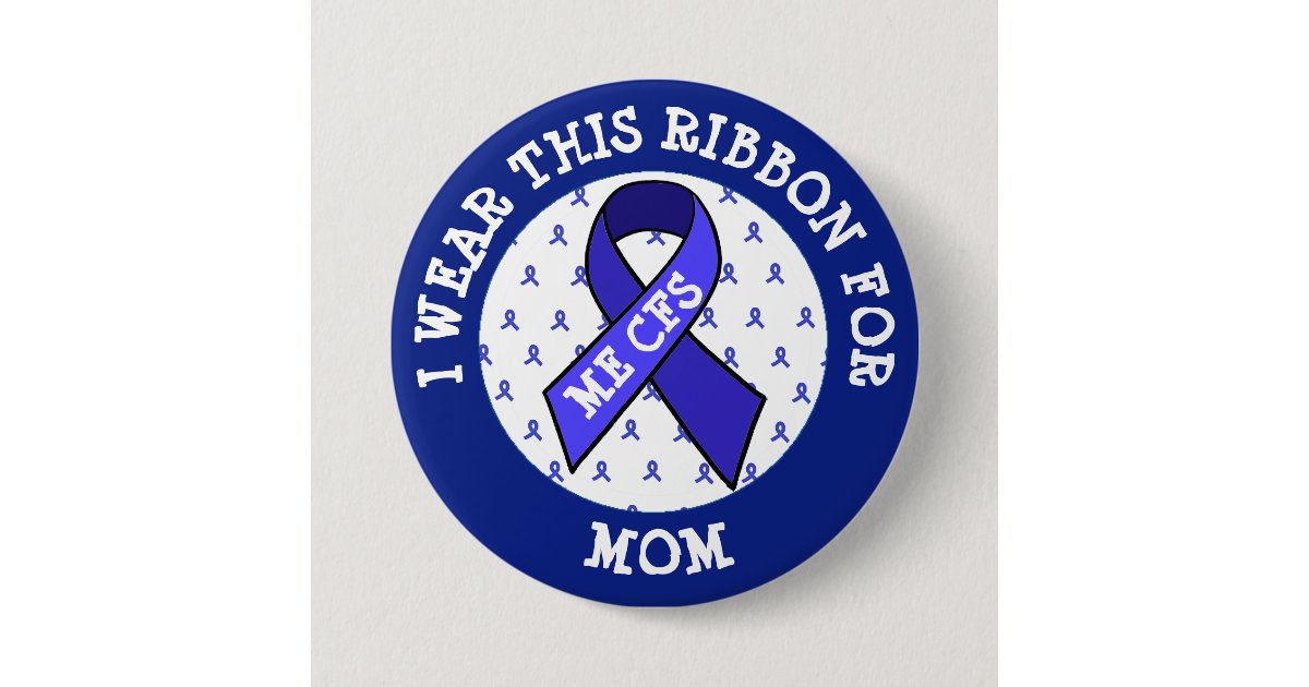ME/CFS Syndrome Awareness Ribbon Button | Zazzle.at