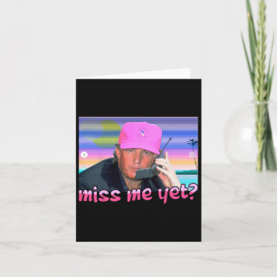 Me doch Donald Trump 2024 Holding Phone Call Pink Karte