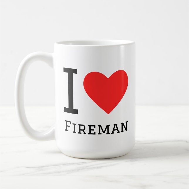 Me encanta el bombero kaffeetasse (Links)