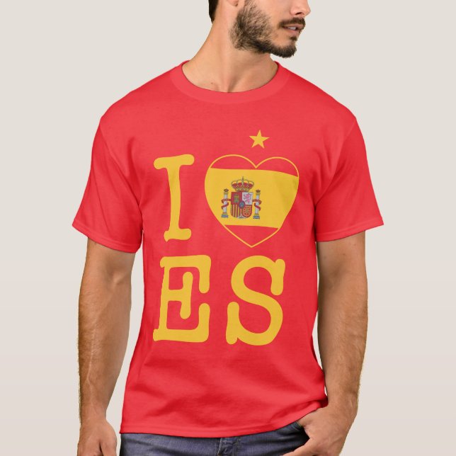 Me encanta España con una estrella T-Shirt (Vorderseite)