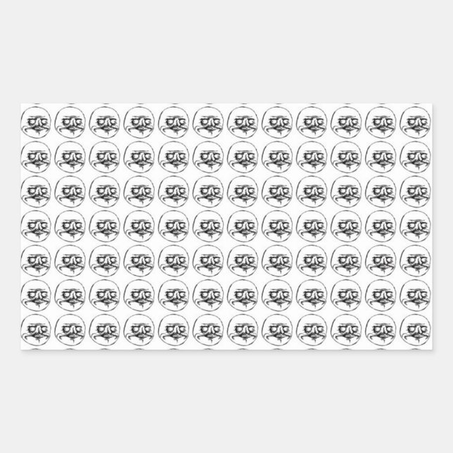 Me Gusta Rechteckiger Aufkleber (Vorderseite)