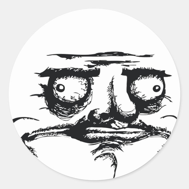 Me Gusta Runder Aufkleber (Vorderseite)